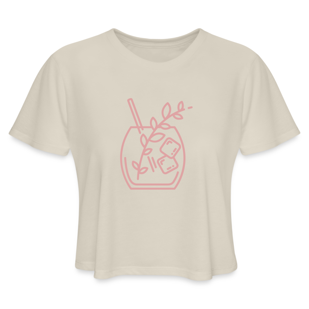 Kristin's Koncoctions Logo Women's Cropped T-Shirt - dust
