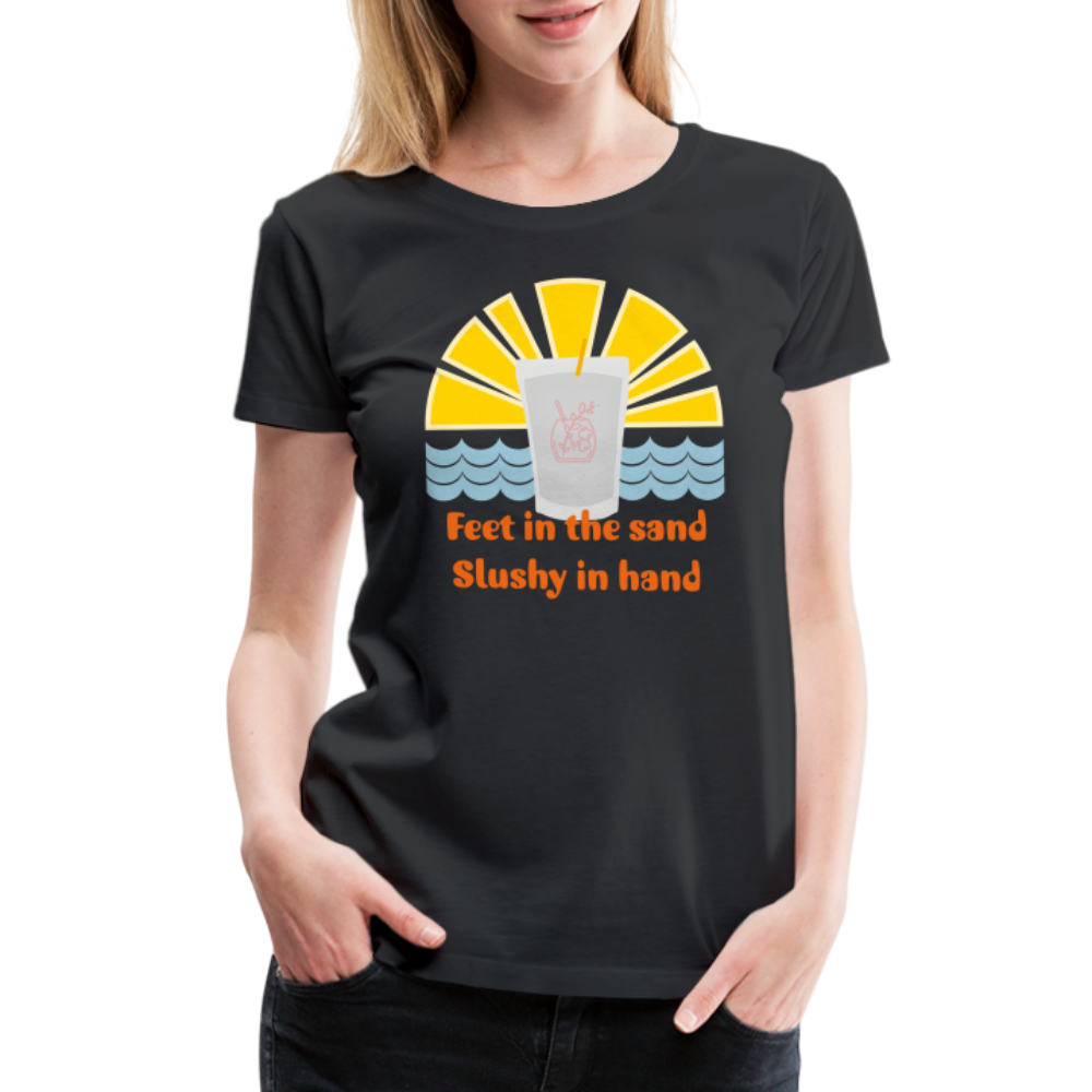Wine Slushy Women’s Premium T-Shirt - black