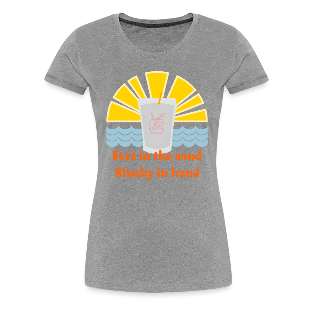 Wine Slushy Women’s Premium T-Shirt - heather gray