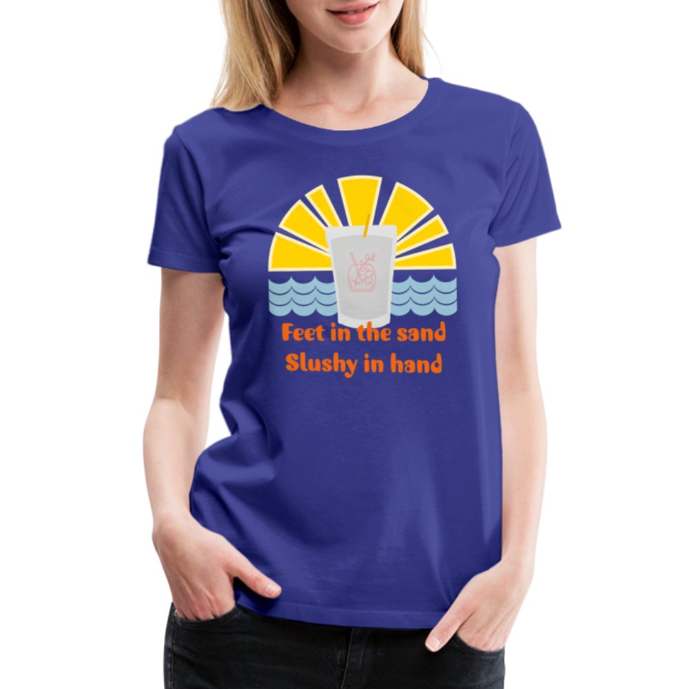 Wine Slushy Women’s Premium T-Shirt - royal blue