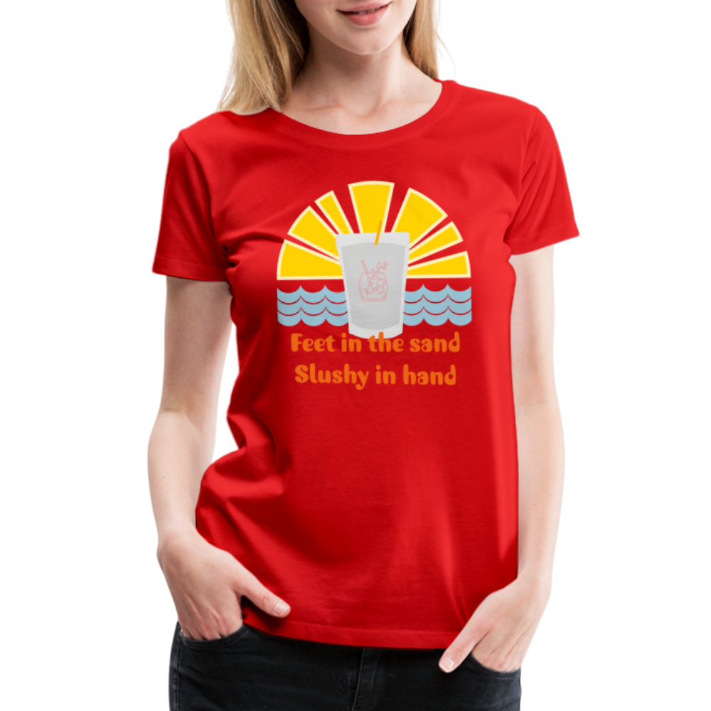 Wine Slushy Women’s Premium T-Shirt - red