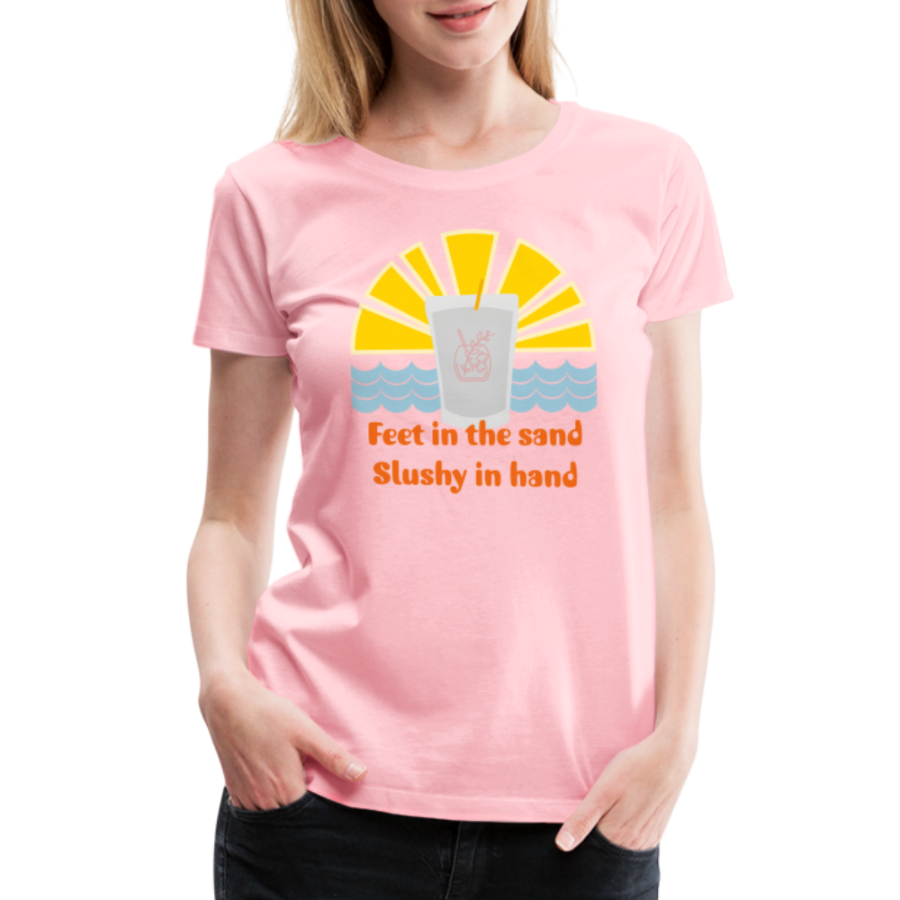 Wine Slushy Women’s Premium T-Shirt - pink