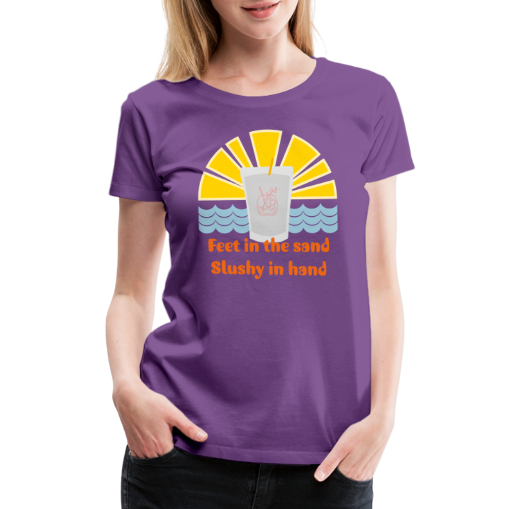 Wine Slushy Women’s Premium T-Shirt - purple