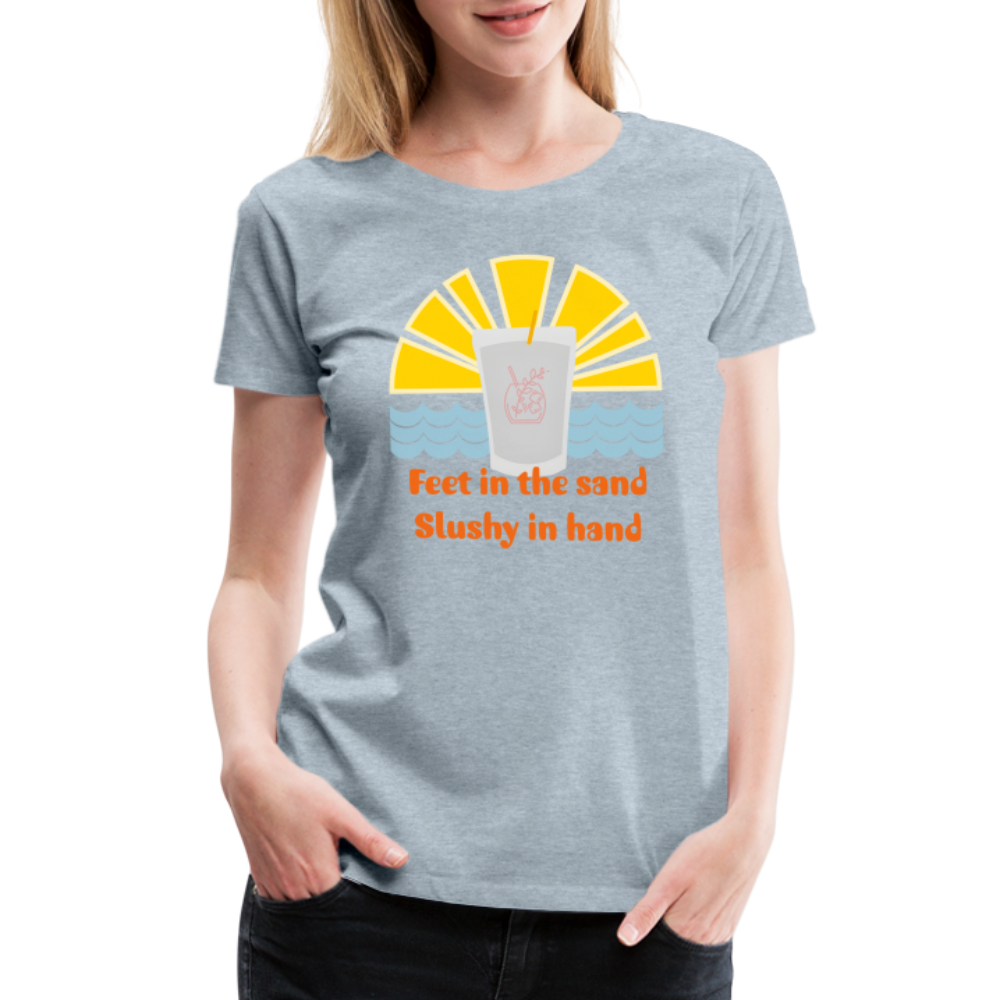 Wine Slushy Women’s Premium T-Shirt - heather ice blue