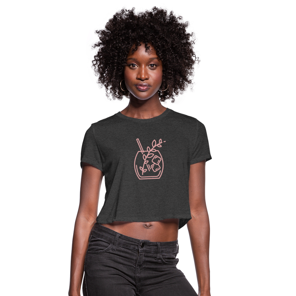 Kristin's Koncoctions Logo Women's Cropped T-Shirt - deep heather