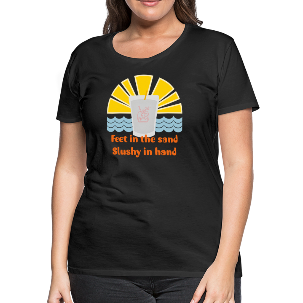 Wine Slushy Women’s Premium T-Shirt - black