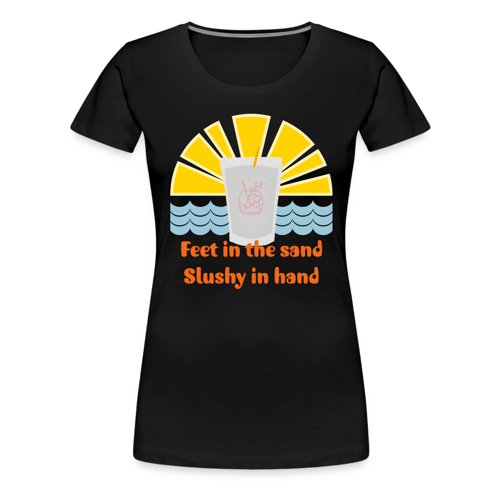 Wine Slushy Women’s Premium T-Shirt - black
