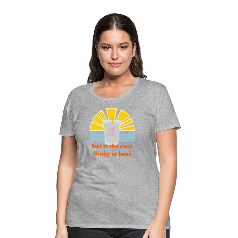 Wine Slushy Women’s Premium T-Shirt - heather gray