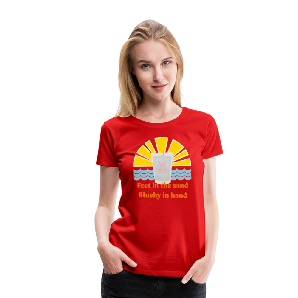 Wine Slushy Women’s Premium T-Shirt - red