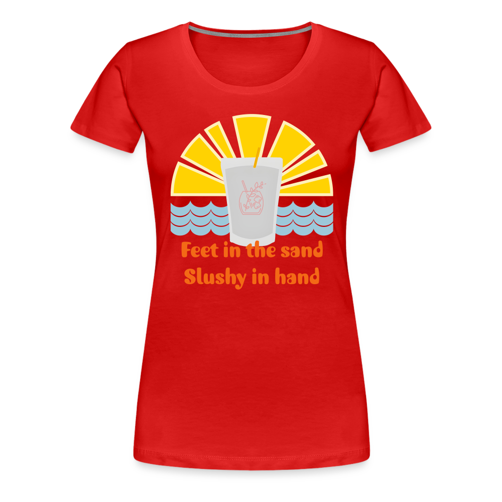 Wine Slushy Women’s Premium T-Shirt - red