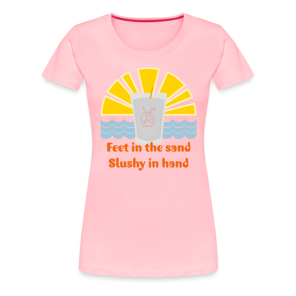 Wine Slushy Women’s Premium T-Shirt - pink