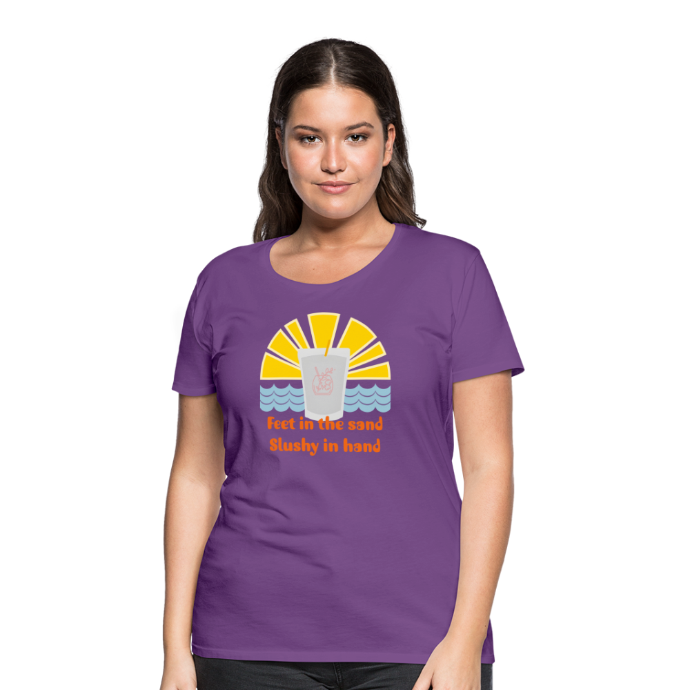 Wine Slushy Women’s Premium T-Shirt - purple