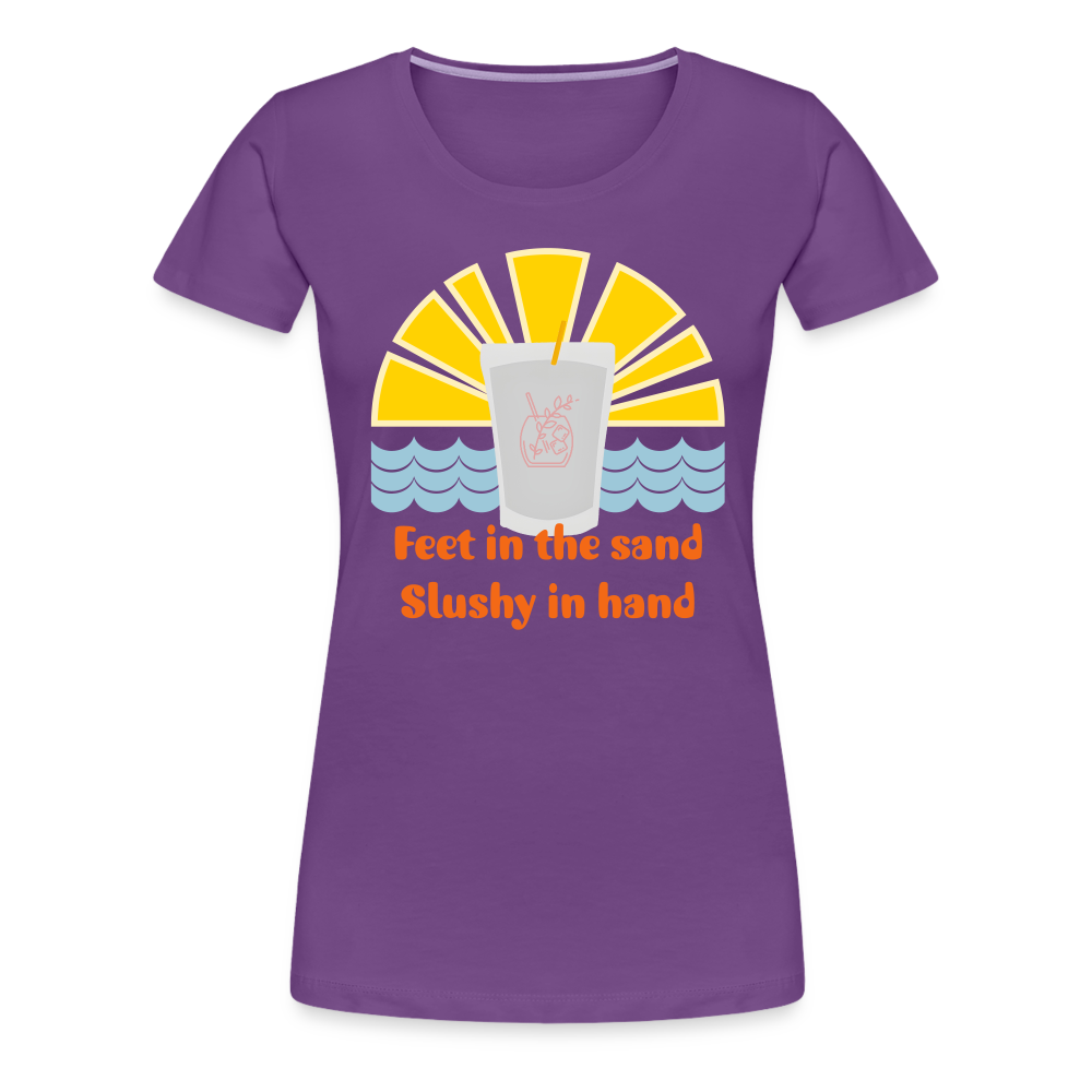 Wine Slushy Women’s Premium T-Shirt - purple