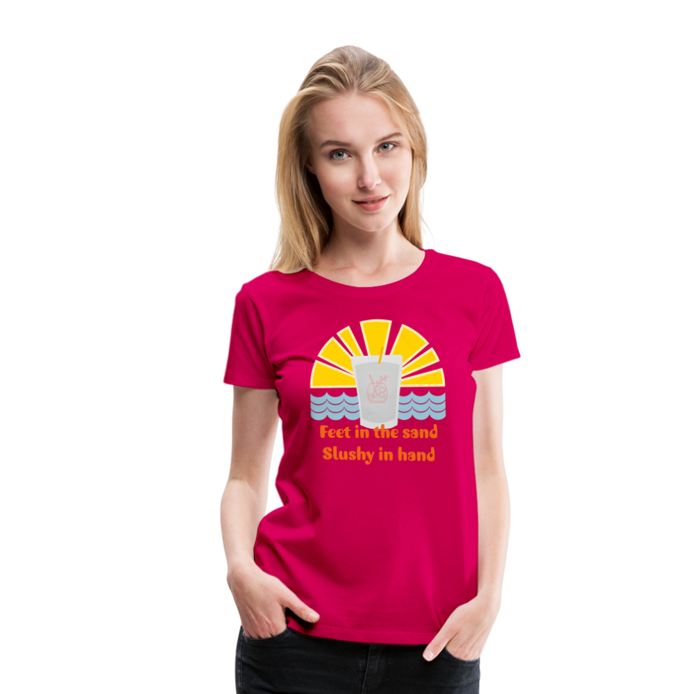 Wine Slushy Women’s Premium T-Shirt - dark pink