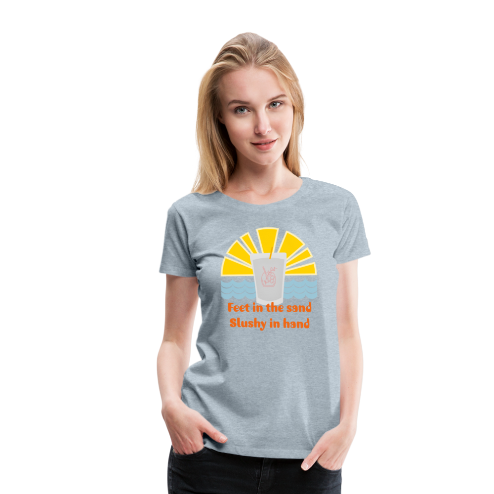 Wine Slushy Women’s Premium T-Shirt - heather ice blue