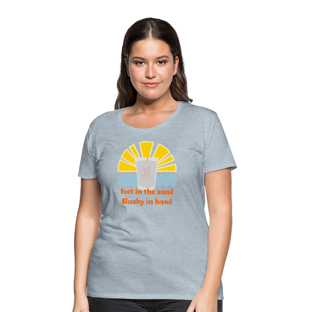Wine Slushy Women’s Premium T-Shirt - heather ice blue