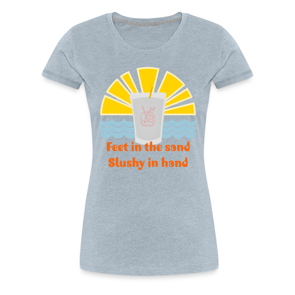 Wine Slushy Women’s Premium T-Shirt - heather ice blue