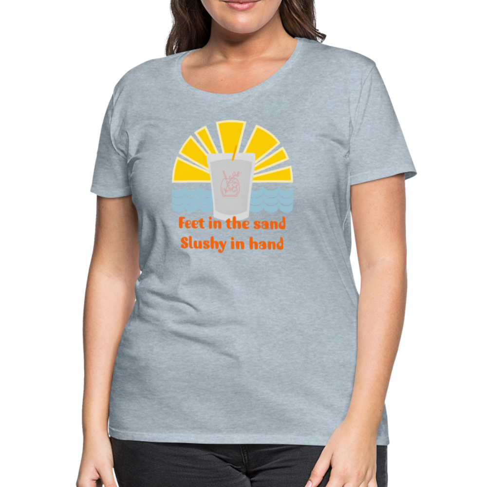 Wine Slushy Women’s Premium T-Shirt - heather ice blue